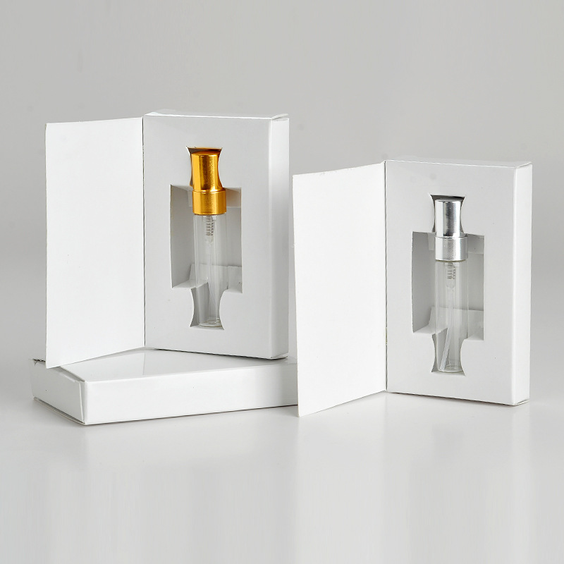 Wholesale 5ml 10ml Portable Refill Perfume Spray Glass Bottle With Paper Box Package
