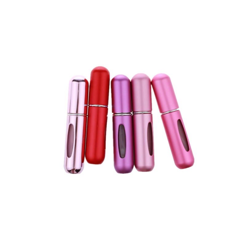 Wholesale 5ml pocket size travel refillable aluminum perfume atomizer spray bottles for perfume