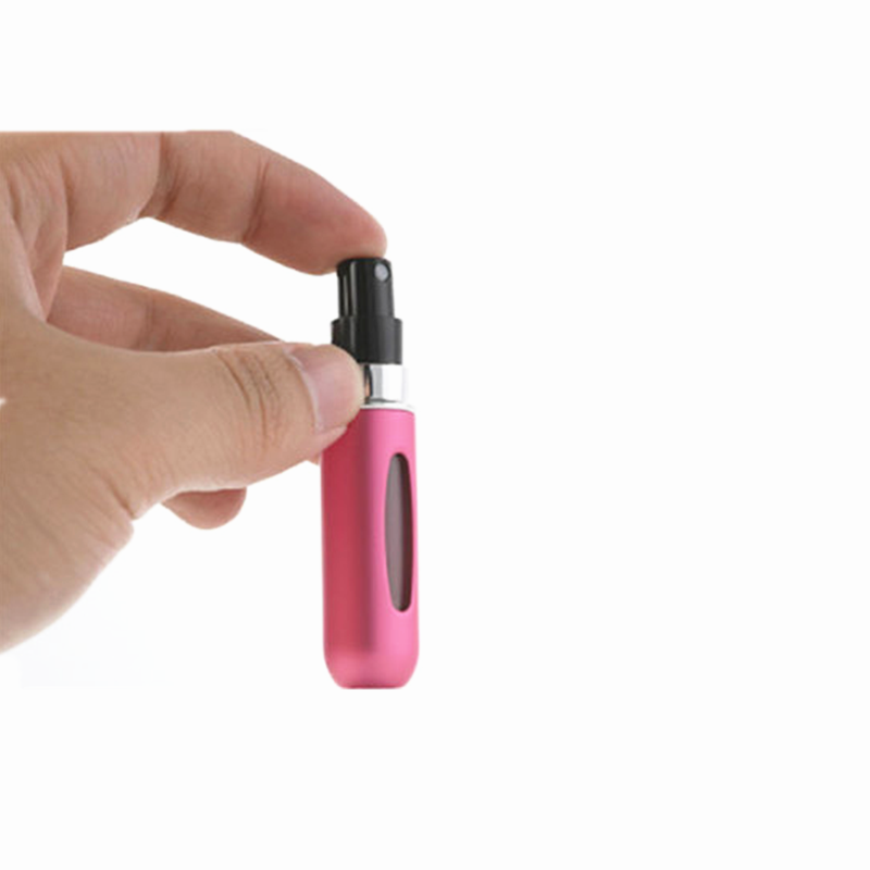 Wholesale 5ml pocket size travel refillable aluminum perfume atomizer spray bottles for perfume