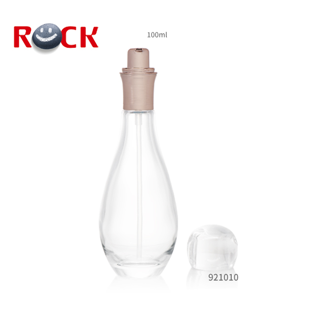 Wholesale 60ml 100ml 150ml Bowling Shape Pink Transparent Glass Lotion Bottle Perfume Bottle