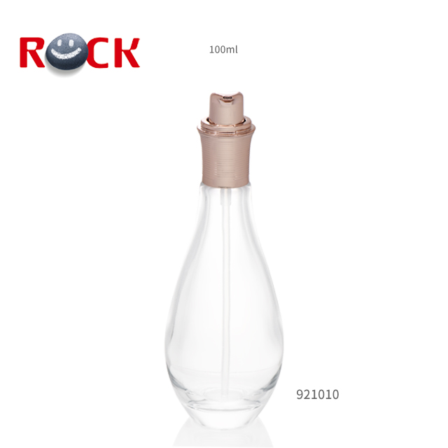 Wholesale 60ml 100ml 150ml Bowling Shape Pink Transparent Glass Lotion Bottle Perfume Bottle
