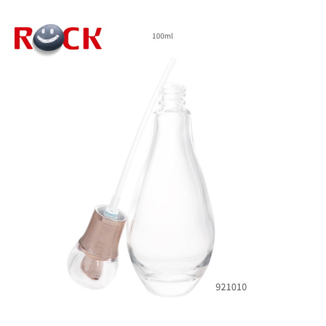 Wholesale 60ml 100ml 150ml Bowling Shape Pink Transparent Glass Lotion Bottle Perfume Bottle