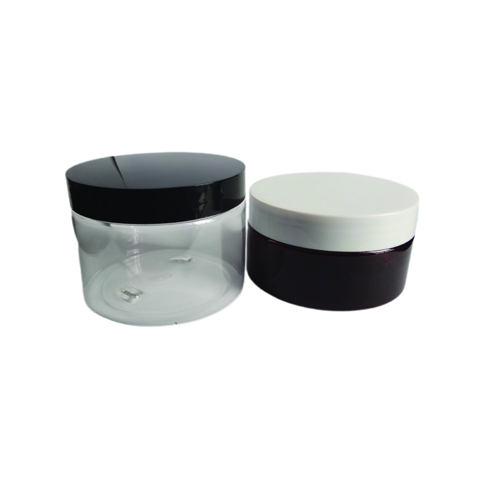 Wholesale 60ml 2oz Amber PET Platic Jar with Lid