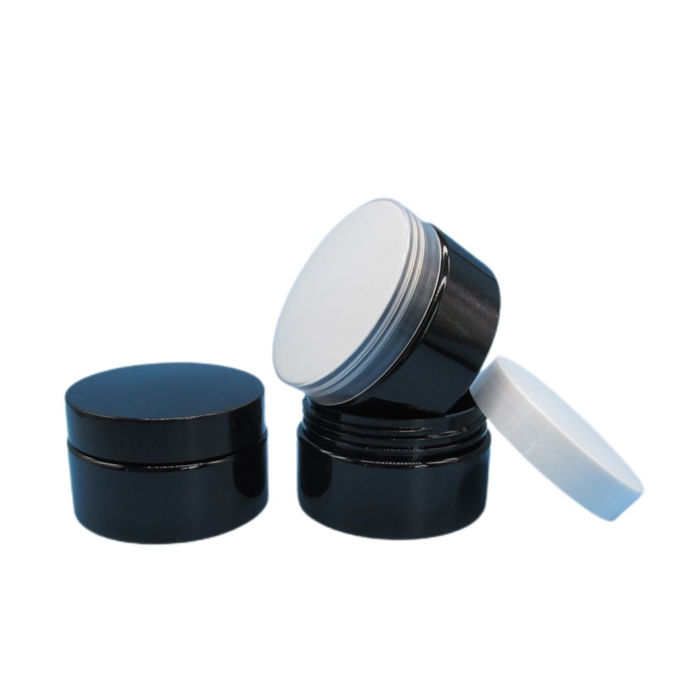 Wholesale 60ml 2oz Amber PET Platic Jar with Lid