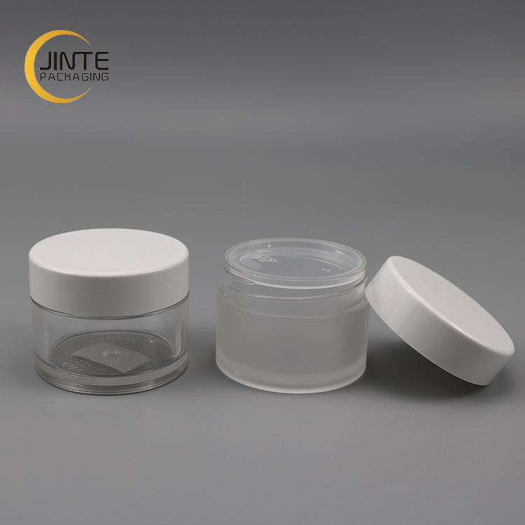 Wholesale 60ml 2oz PETG Plastic Matte Clear Frosted Plastic Jar For Skin Care  Cosmetic