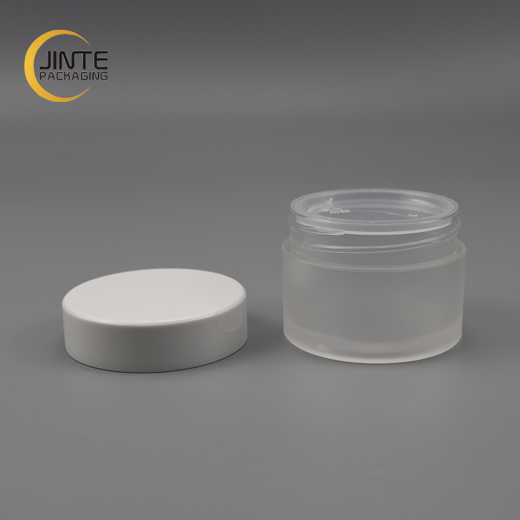 Wholesale 60ml 2oz PETG Plastic Matte Clear Frosted Plastic Jar For Skin Care Cosmetic