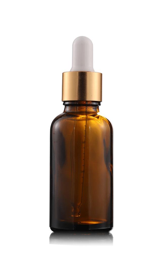 Wholesale 60ml/2oz amber glass serum bottle cosmetic dropper bottle with scale