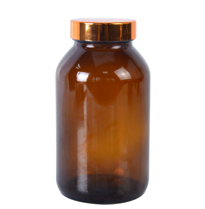 Wholesale 60ml 75ml 50ml 120ml 200ml 250ml 300ml 400ml 500ml Clear Amber Empty Pill Bottle Capsule Glass Bottles For Medicine