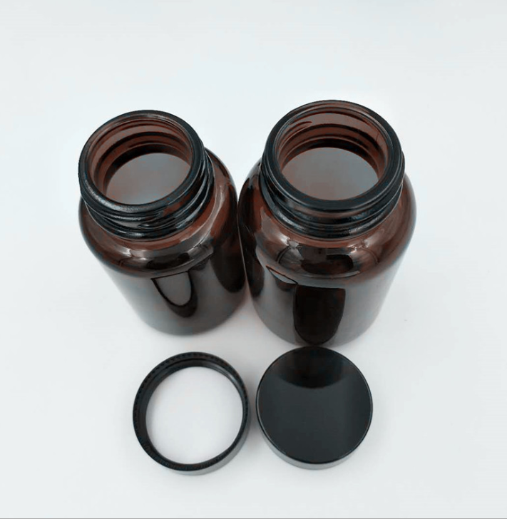 Wholesale 60ml 75ml 50ml 120ml 200ml 250ml 300ml 400ml 500ml Clear Amber Empty Pill Bottle Capsule Glass Bottles For Medicine