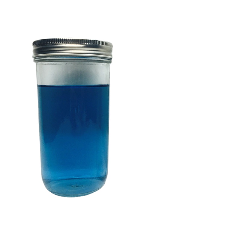 Wholesale 620ml wide mouth clear cylinder glass mason jar with metal lid