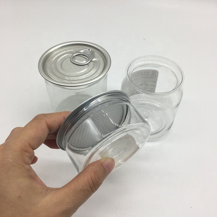 Wholesale 65x30mm Small Weed Packaging Pet Plastic Can With Easy Open Lid