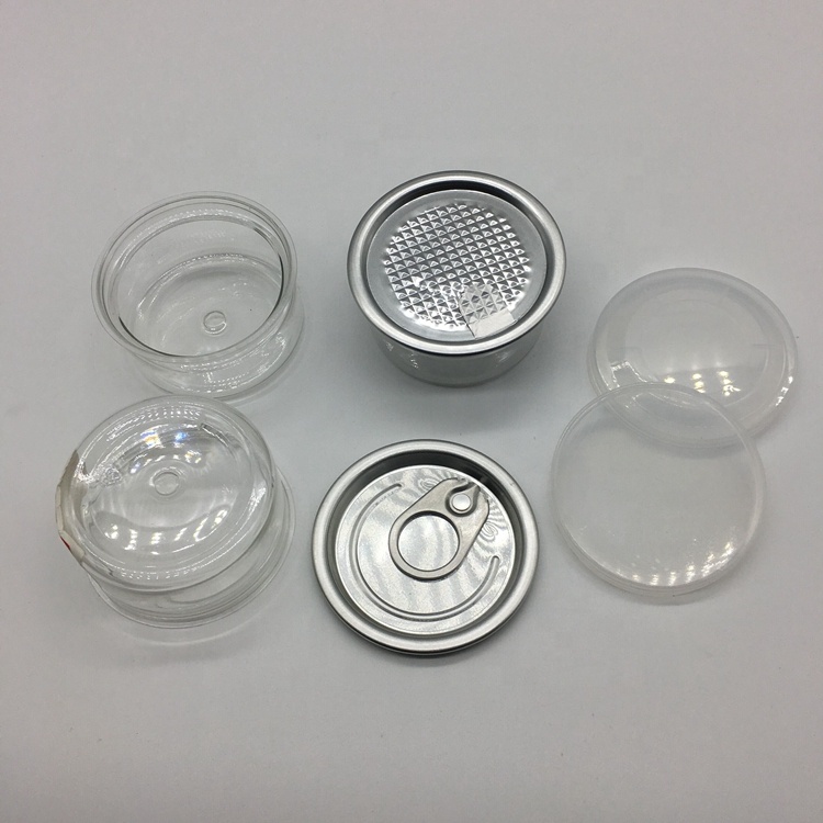 Wholesale 65x30mm Small Weed Packaging Pet Plastic Can With Easy Open Lid