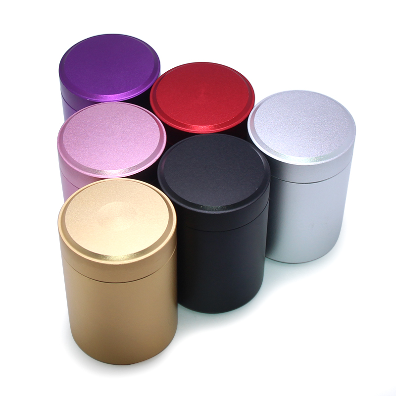 Wholesale 67*45MM Large Size Metal Pill Capsules Case Big Capacity New Outdoor Portable Rotating Oxidation Aluminum Pill Bottle