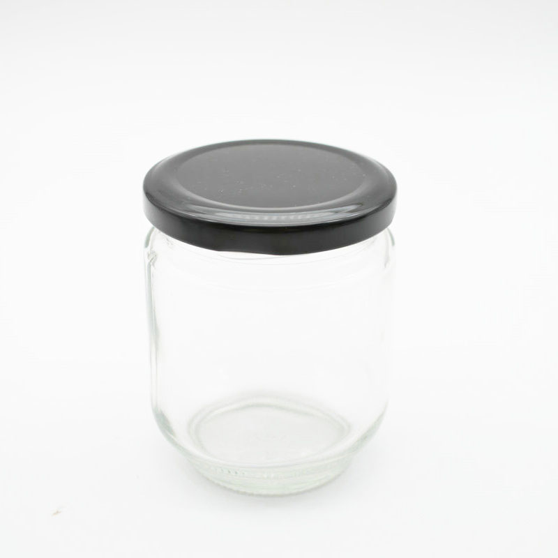 Wholesale 6oz 180ml Clear Round Shaped Glass Storage Jar Storage Food Honey Glass Jar With Metal Lid