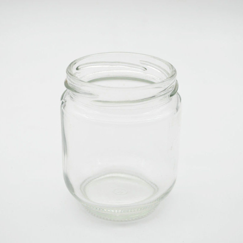 Wholesale 6oz 180ml Clear Round Shaped Glass Storage Jar Storage Food Honey Glass Jar With Metal Lid