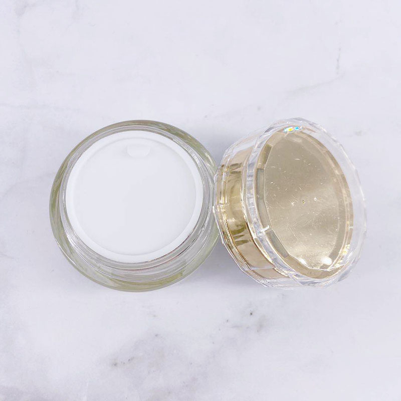 Wholesale 6pcs/set Cosmetic Glass Bottle 30g 100ml Transparent Glass Bottle Cream Jars Empty Cosmetic