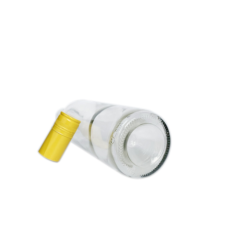 Wholesale 750ml clear flint wine glass bottle