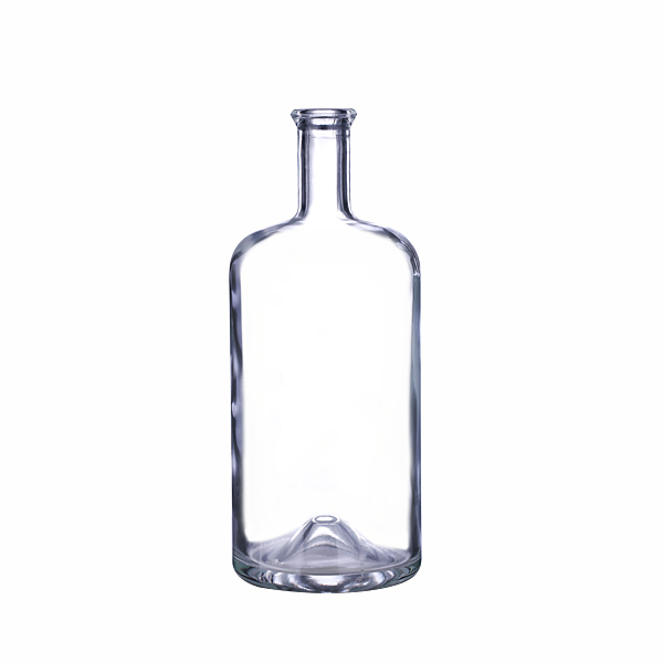 Wholesale 750ml nordic glass bottle for liquor with cork