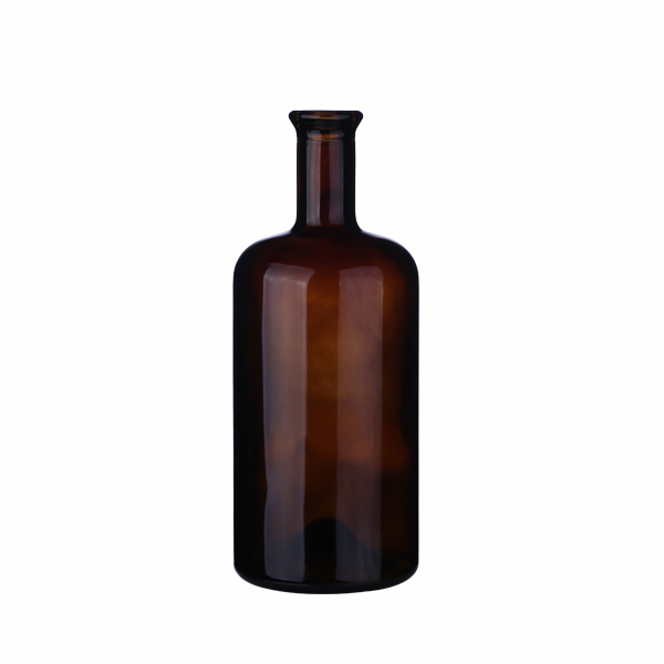 Wholesale 750ml nordic glass bottle for liquor with cork