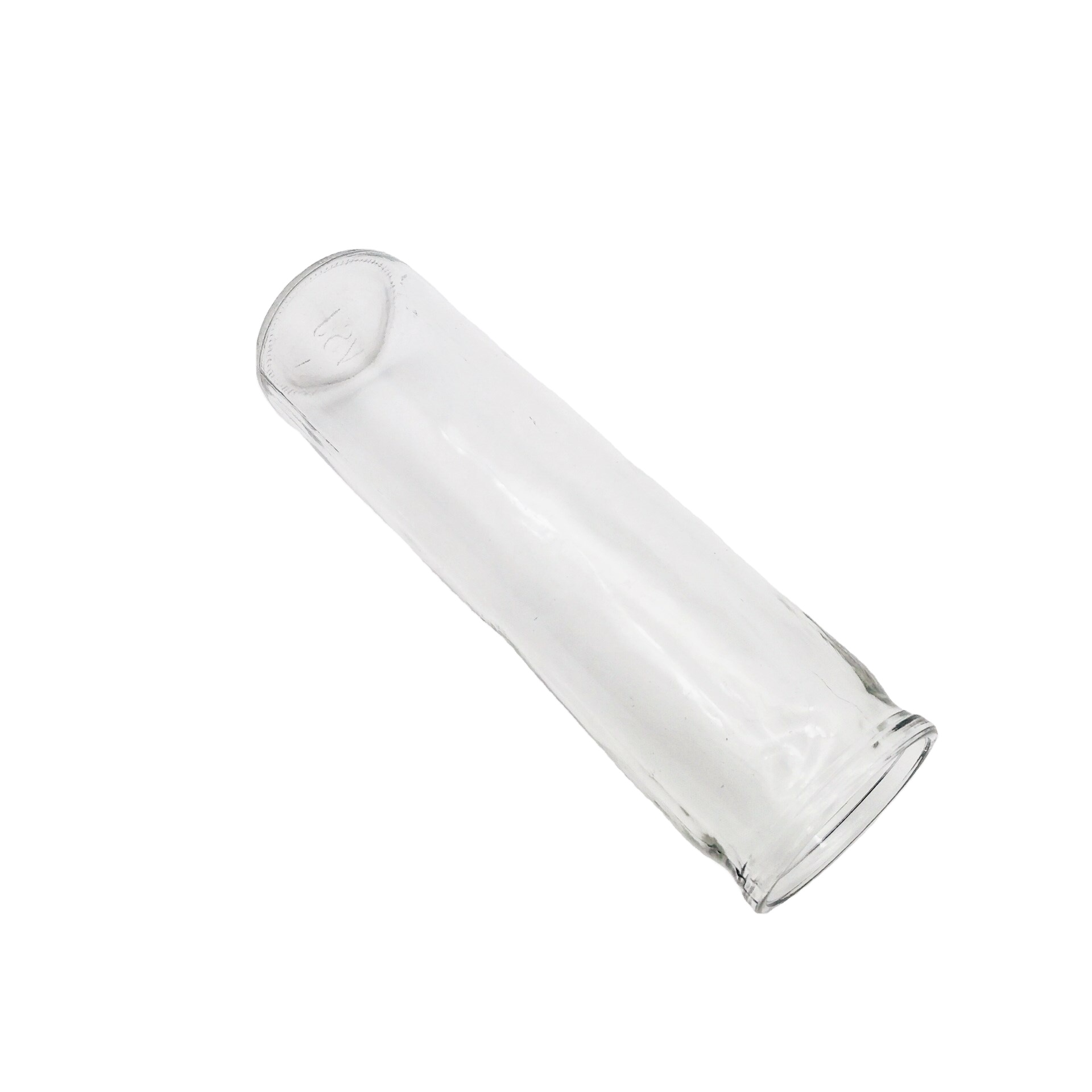 Wholesale 8 inches clear uncowled glass candle jars 400ml