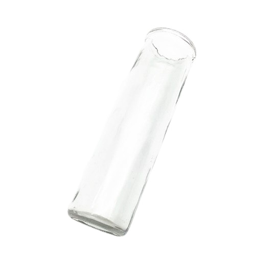 Wholesale 8 inches clear uncowled glass candle jars 400ml
