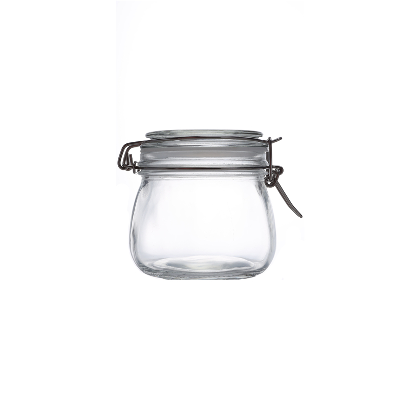 Wholesale 8 oz Wide Mouth Mason Jars For Cereal, Pasta, Sugar Kitchen Storage Bottles With Hinged Lids