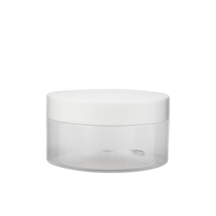 Wholesale 80 100 120 150 180 200 250 300 g empty straight sided jar body butter plastic body butter container with lid