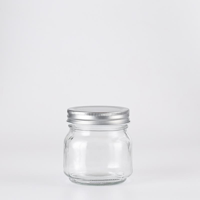 Wholesale 8oz 16oz mason jar Wide Mouth Glass Jars With Two-Part Lid