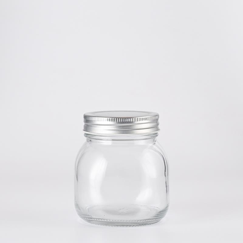 Wholesale 8oz 16oz mason jar Wide Mouth Glass Jars With Two-Part Lid