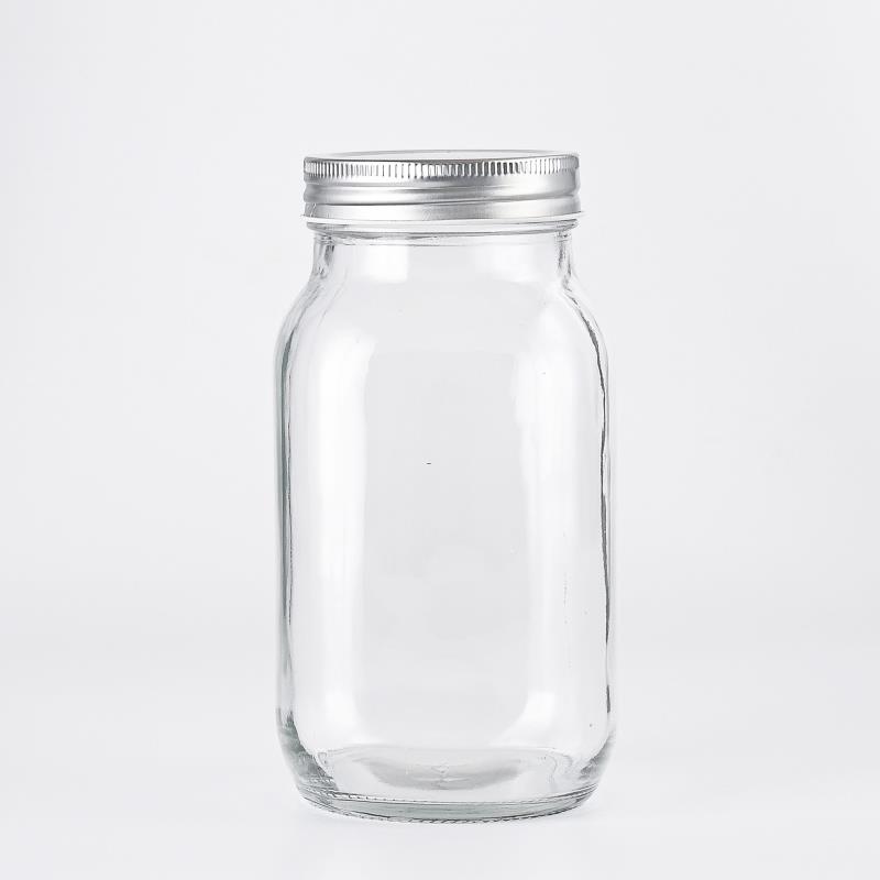 Wholesale 8oz 16oz mason jar Wide Mouth Glass Jars With Two-Part Lid