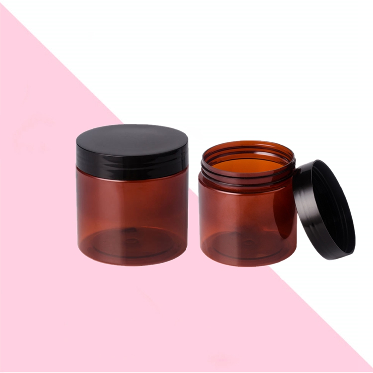Wholesale 8oz pet cosmetic toples plastik potjes plastic jars with lids