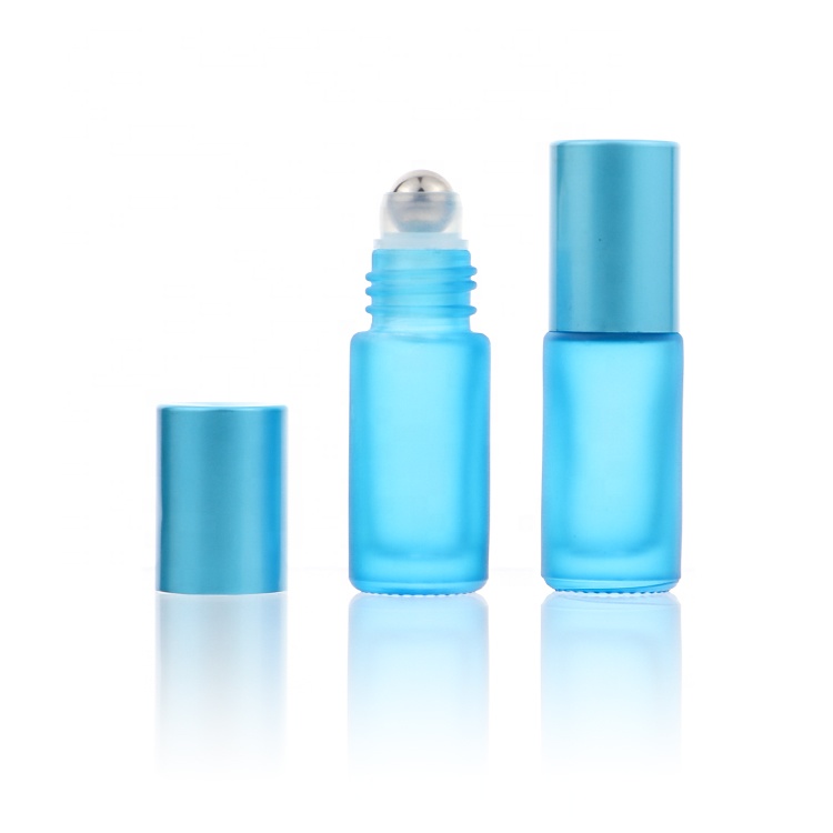 Wholesale All Sizes Eye Frosted Glass Essential Oil Roller Bottles 5ml 10ml
