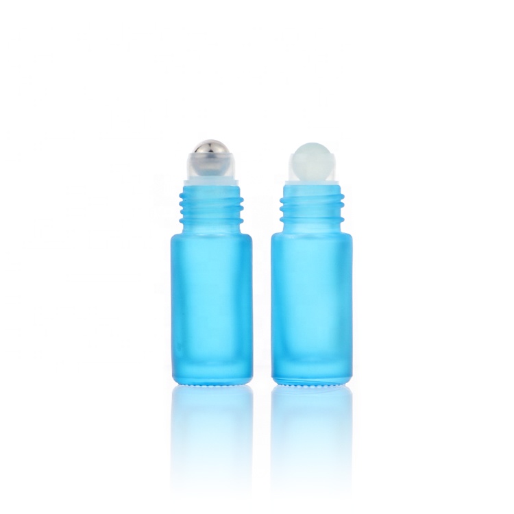 Wholesale All Sizes Eye Frosted Glass Essential Oil Roller Bottles 5ml 10ml