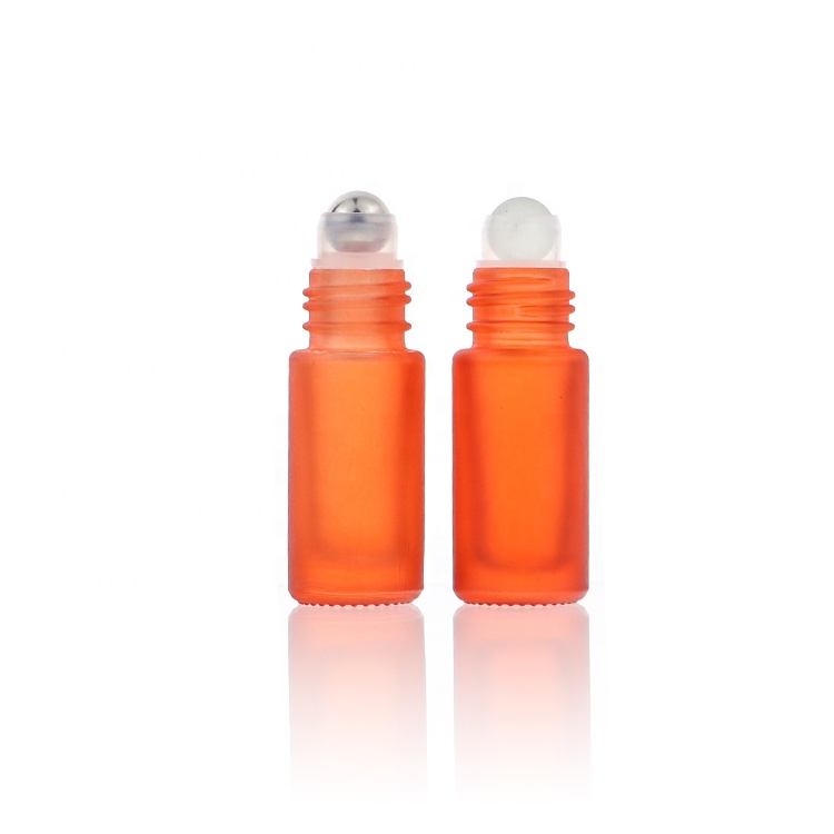 Wholesale All Sizes Eye Frosted Glass Essential Oil Roller Bottles 5ml 10ml