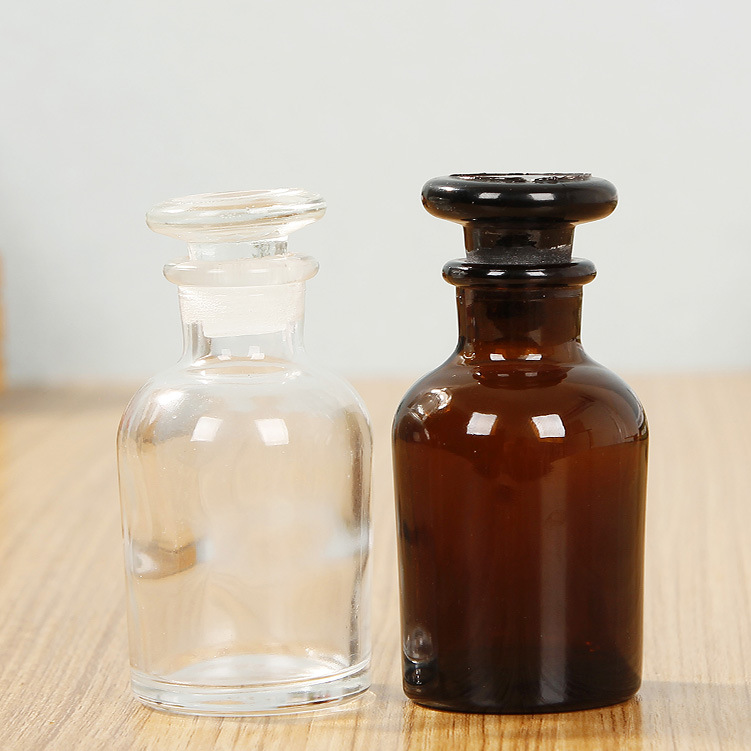 Wholesale Amber Brown 30ml 60ml 125ml 250ml 500ml 1000ml Glass Apothecary Bottle Vase Jar Glass Container Pharmacy Glass Bottle