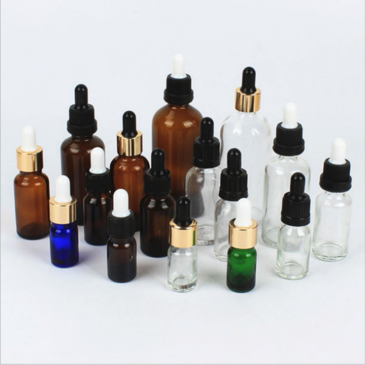 Wholesale Amber Frosted Eliquid Glass Essential Oil Dropper Bottle Glass30 Ml 60ML 125ML
