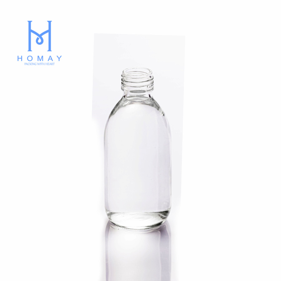 Wholesale Amber glass bottle syrup bottle DIN28mm