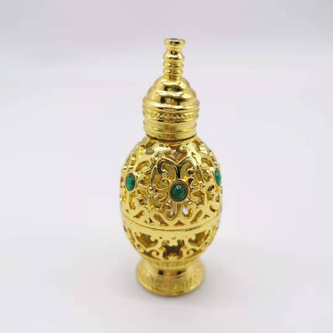 Wholesale Arabic Style Zinc Glass  Bottle 10ML Perfume Oil Bottle