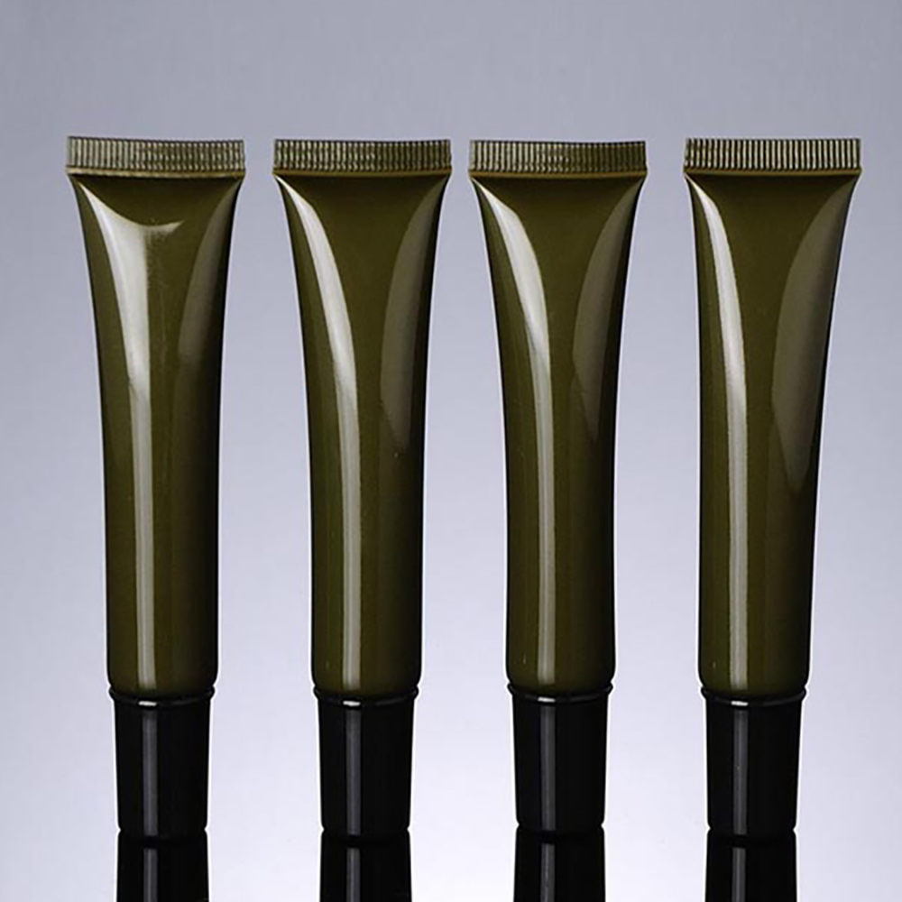 Wholesale BL51 20ml green and amber soft tube, eye cream soft tube packaging filling and sealing