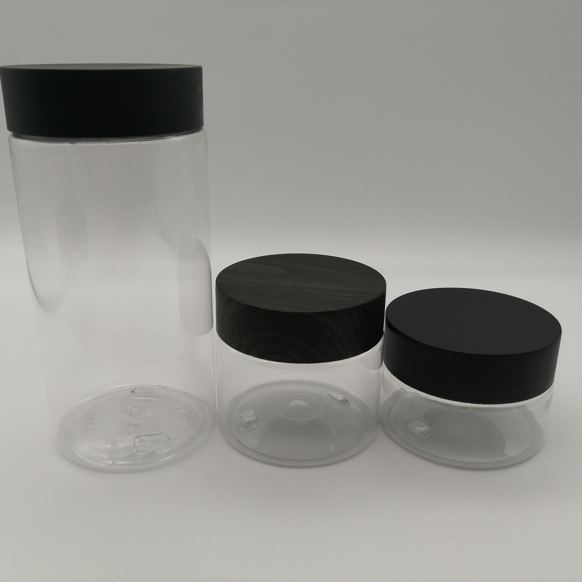 Wholesale Black White Clear Child Proof CRC PET Medicine Jar With Customized Logo