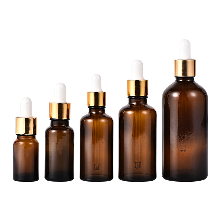 Wholesale Blue Serum Glass Essential Oil Dropper Bottles Glass Bottles with Dropper