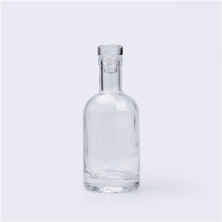 Wholesale Brandy Gin Bottle Wine Whiskey Empty Bottle 375ml Round Liquor Vodka