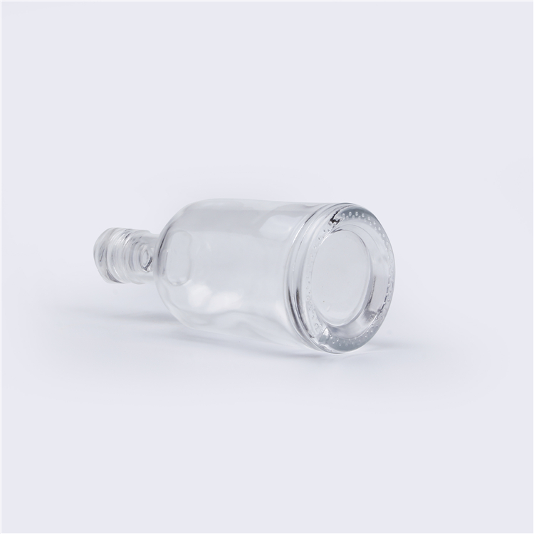 Wholesale Brandy Gin Bottle Wine Whiskey Empty Bottle 375ml Round Liquor Vodka
