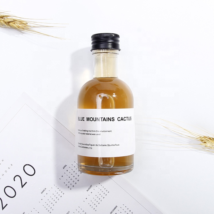 Wholesale Brandy Gin Bottle Wine Whiskey Empty Bottle 50 ml Round Mini Liquor Glass Bottle