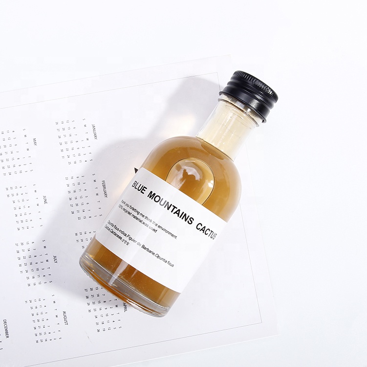 Wholesale Brandy Gin Bottle Wine Whiskey Empty Bottle 50 ml Round Mini Liquor Glass Bottle