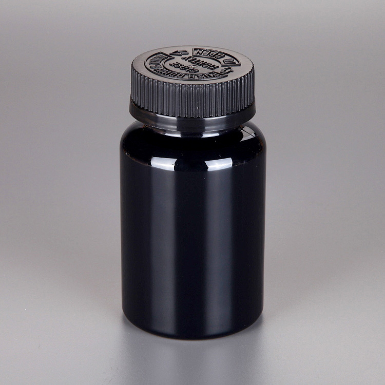 Wholesale CRC PET Plastic Black Sex Pill Medicine Capsules Bottles