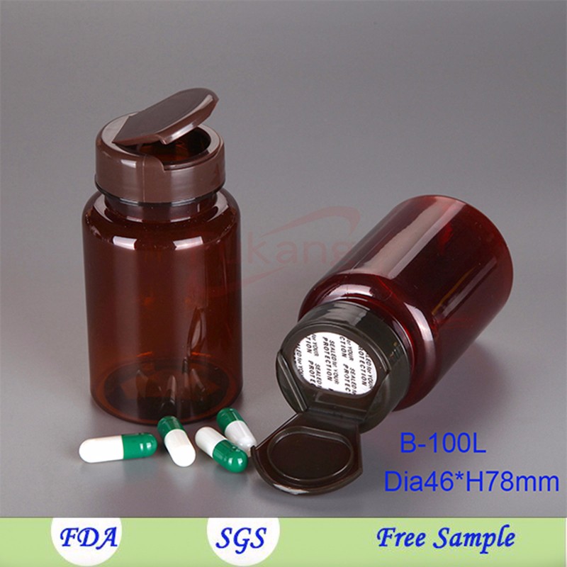Wholesale CRC PET Plastic Black Sex Pill Medicine Capsules Bottles