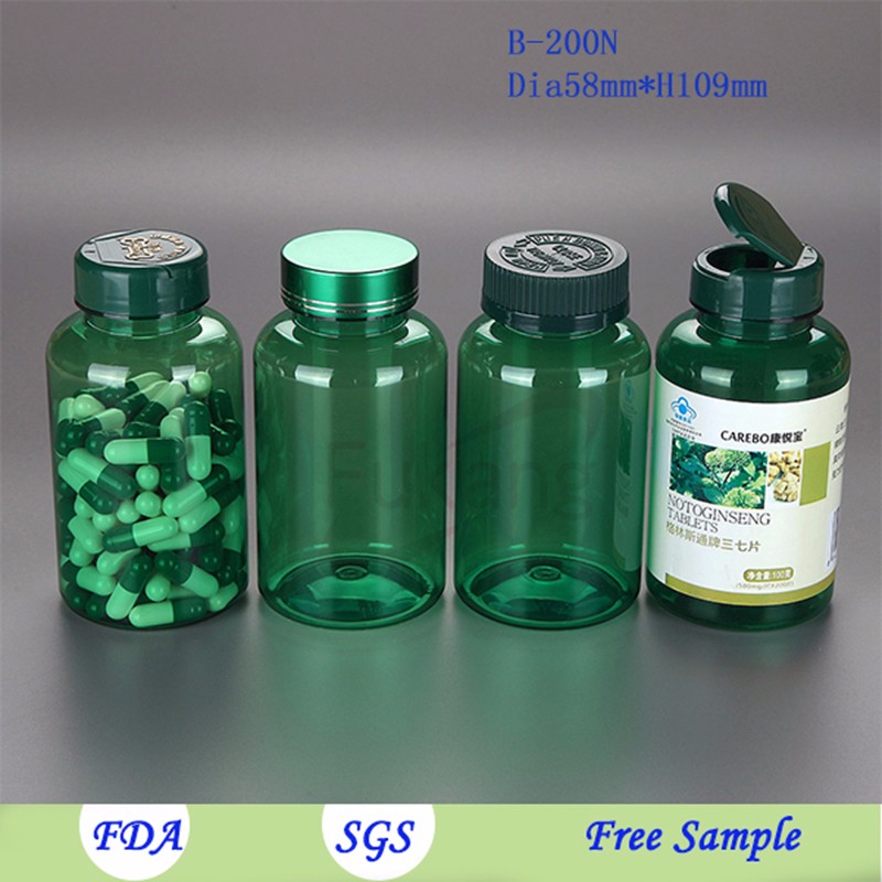 Wholesale CRC PET Plastic Black Sex Pill Medicine Capsules Bottles