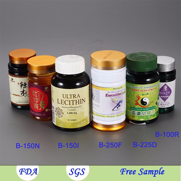 Wholesale CRC PET Plastic Black Sex Pill Medicine Capsules Bottles