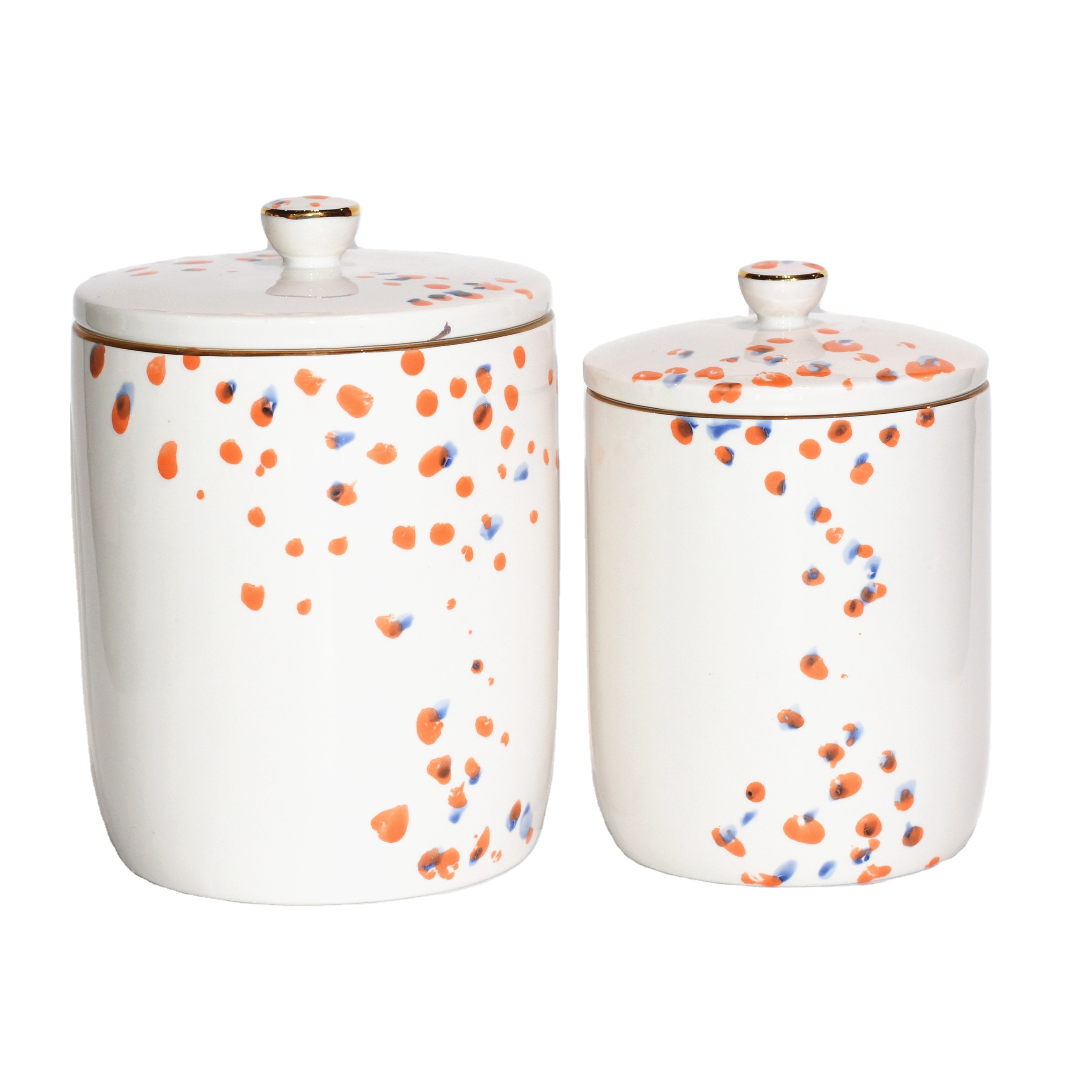 Wholesale Ceramic Kitchen Jar Tea Coffee Canisters with Lid with Custom Logo